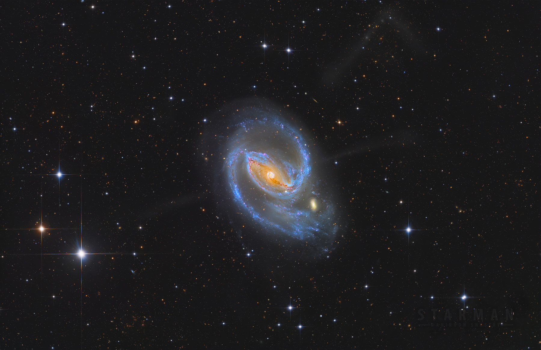 NGC 1097: First Light From Obstech